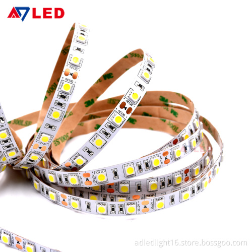 Adled Light 60LEDs cuttable led strip 12v led strip light 5m wholesales led strip for cell phone showcase